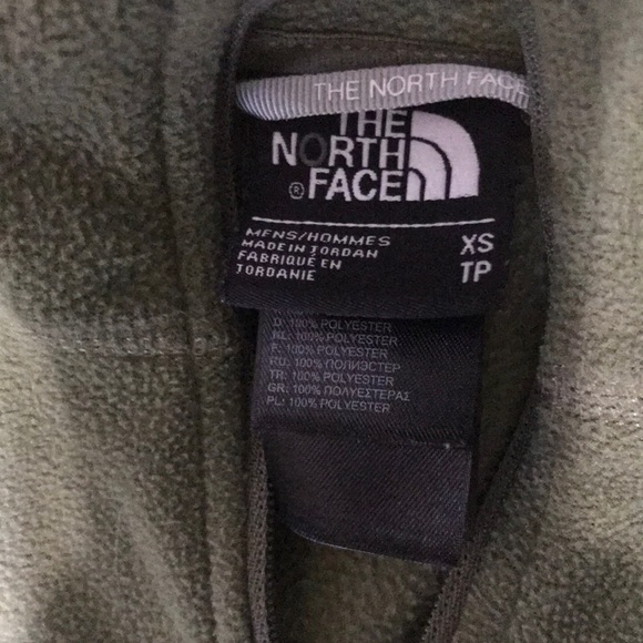 North face, olive green quarter zip - Picture 2 of 3